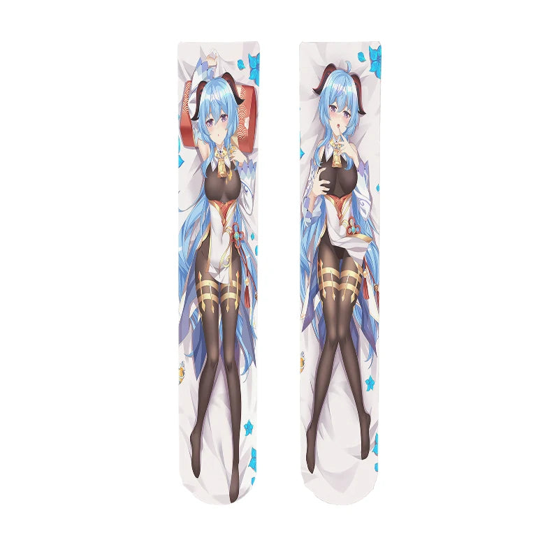 Interesting Japanese Design Women's Stockings Genshin Series Thigh Qme style4 One Size