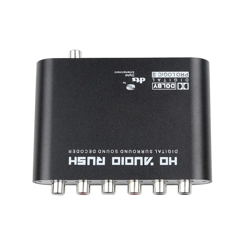 DTS AC3 Decoder Digital Fiber Coaxial To Analog Audio Converter 5.1 Channel AC3 Digital Conversion 24 Bit Audio DSP Qme