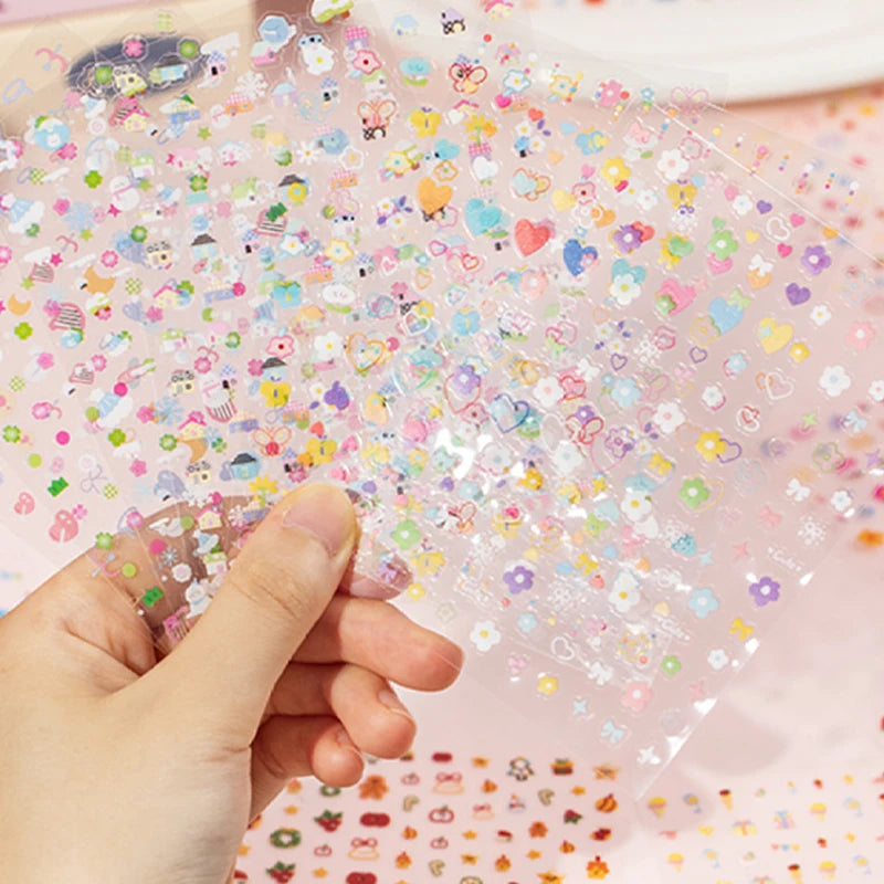 32 Sheets/Bag Dopamine Mini Stickers for Scrapbooking DIY Art Journal Phone Case Planner Notebook Decoration Gift Supplies Qme