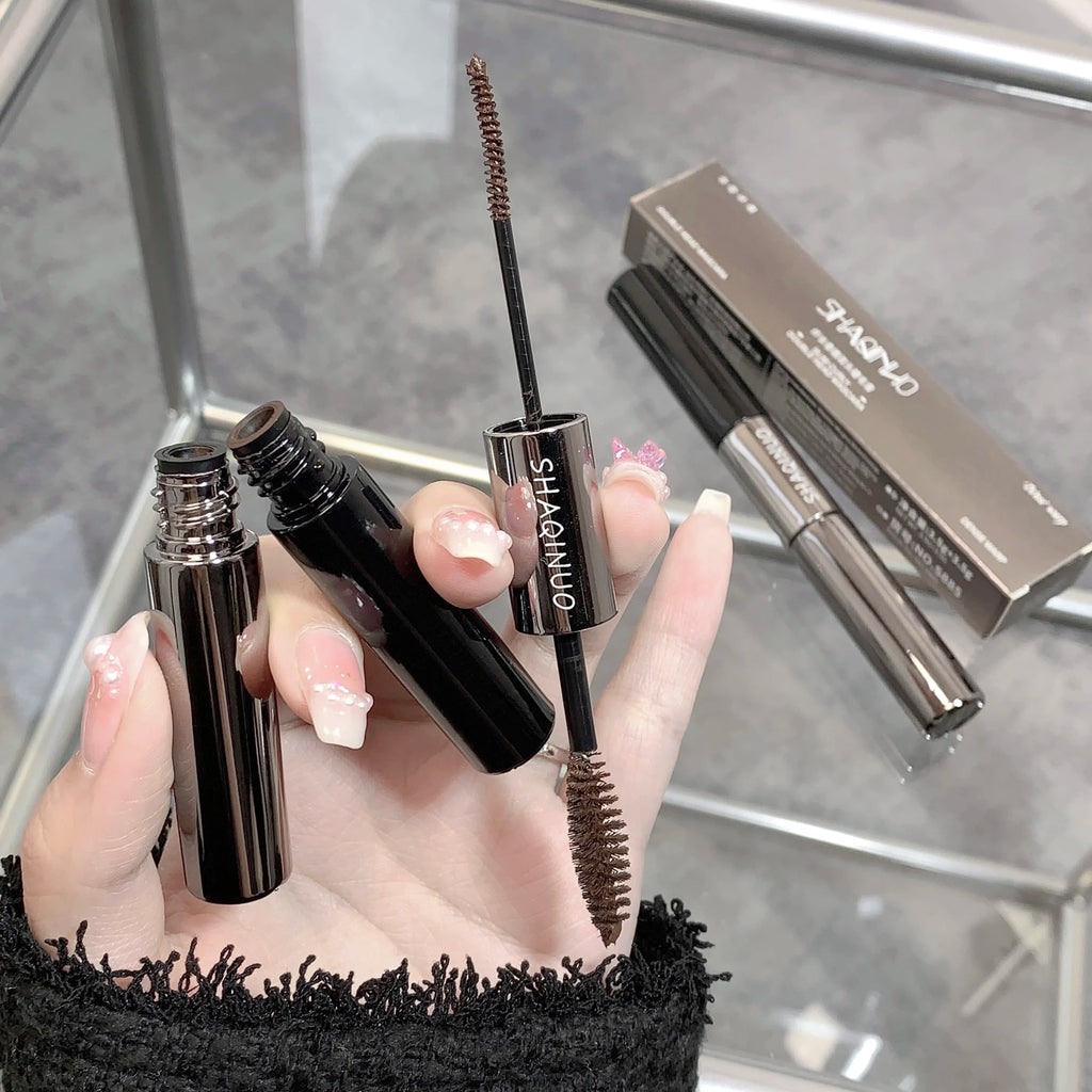 SHAQINUO 1 Volume Length Waterproof Mascara Long Lasting Dual-ended Qme
