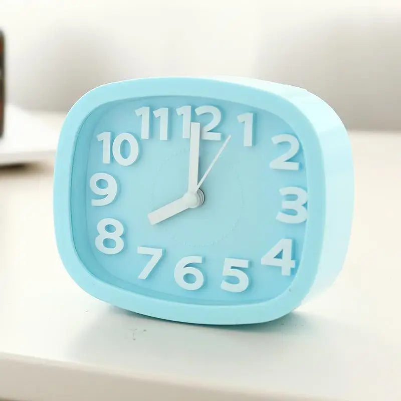 Quartz Clock Desktop Ornaments Alarm Electronic Creative Personality Qme Blue