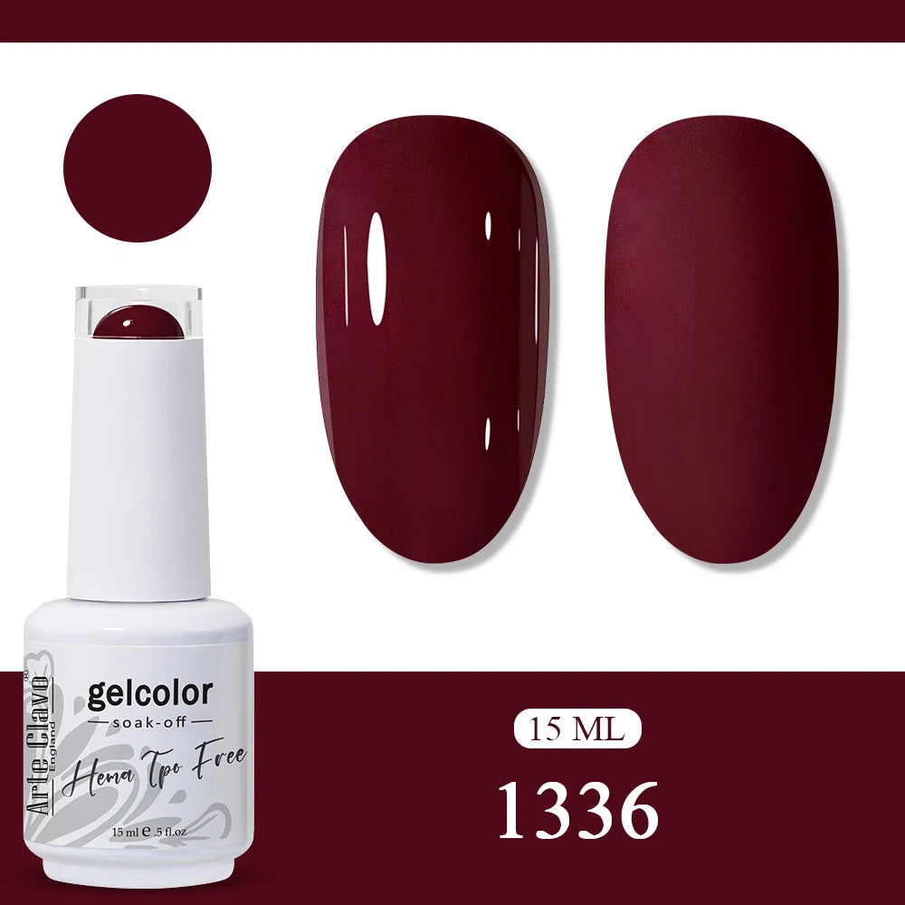 Arte Clavo Glitter Gel Nail Polish HEMA TPO Sliver Champagne Qme 1336