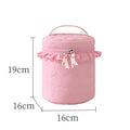 A New Bow Pattern Women Makeup Bag Toiletries Cosmetic Organizer Zipper Bag Travel Wash Pouch Cosmetic Bag Female Make Up Bags Qme rose red