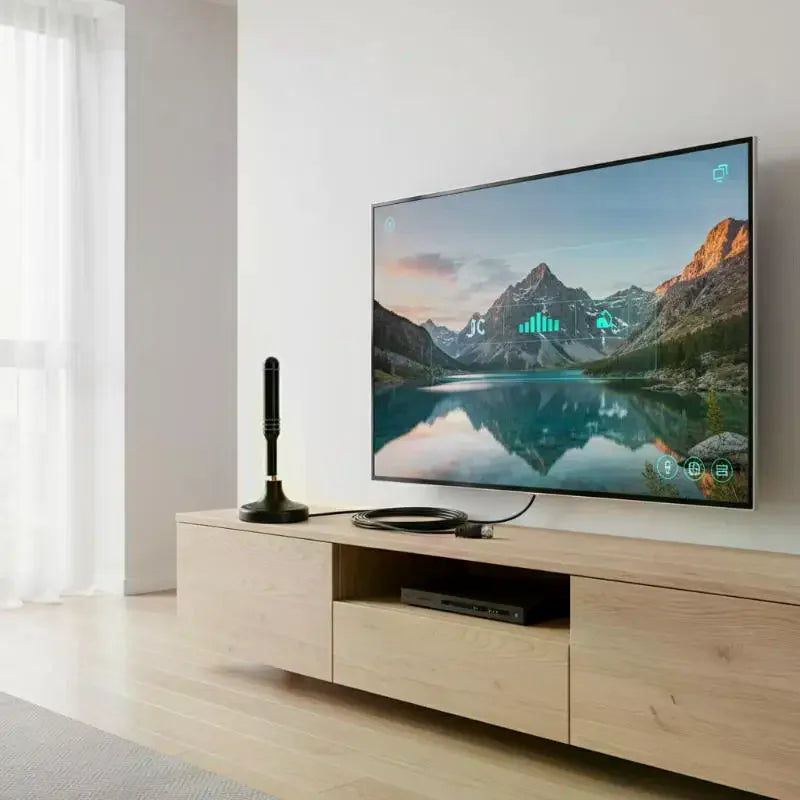Digital TV Antenna Indoor Use Signal Amplifier HDTV 720P 1080P Qme