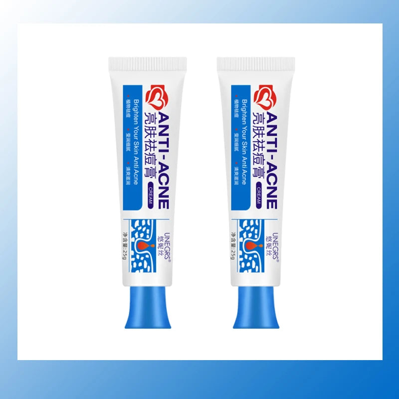 Herbal Acne Removal Face Cream Clears Pimple Scar Black Dots Gel Acne Treatment Shrink Pore Skin Whitening Lightening Ointment Qme 2pc