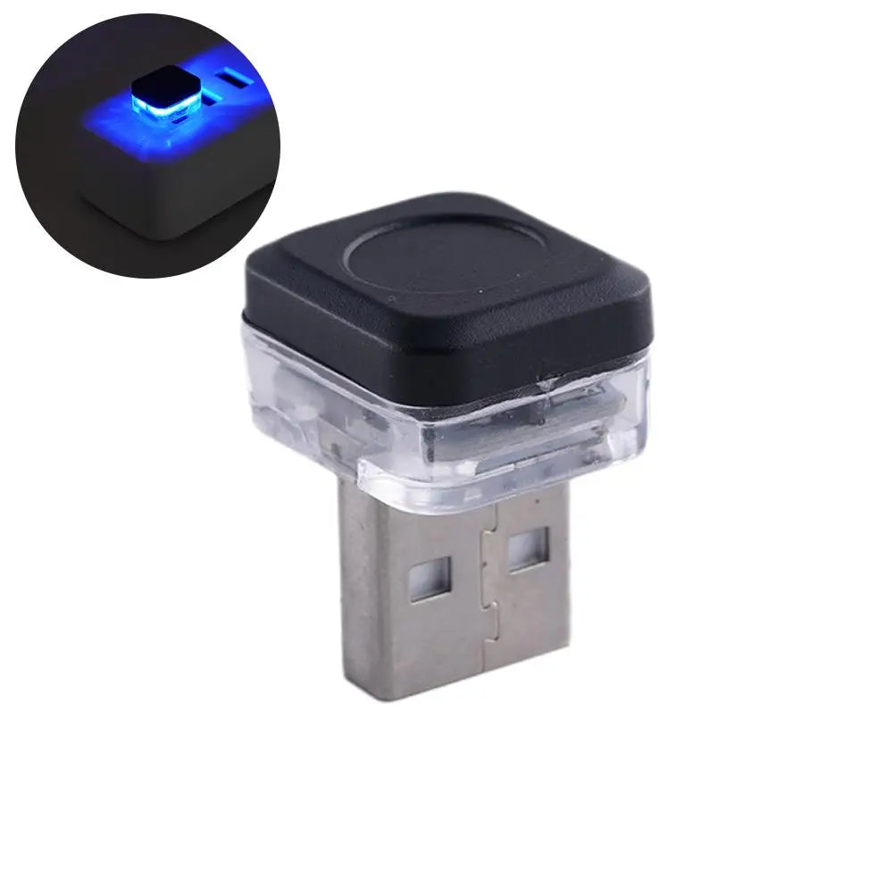 New Universal USB Car Interior Ambient Atmosphere Light LED Signal Lights Auto Reading Lamp Decorations Car Interior Accessories Qme C