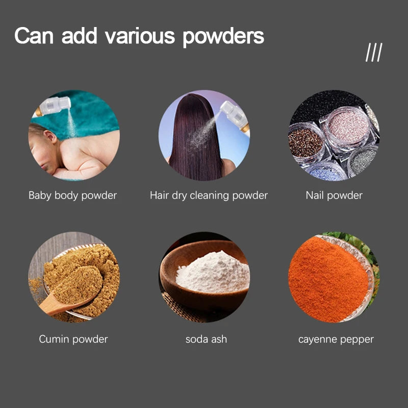 Powder Atomizer Bottle Rotatable Spray Container Talcum Emulsion Qme