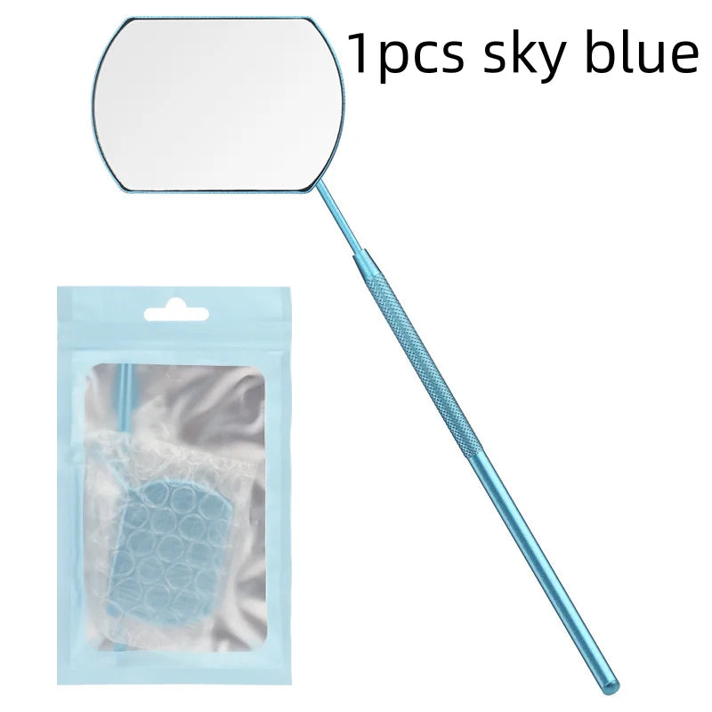 Eyelash Extension Mirror Detachable Stainless Steel Lash Lifting Makeup Mirror Beauty Tool Accessories Supplies Qme 1pcs sky blue