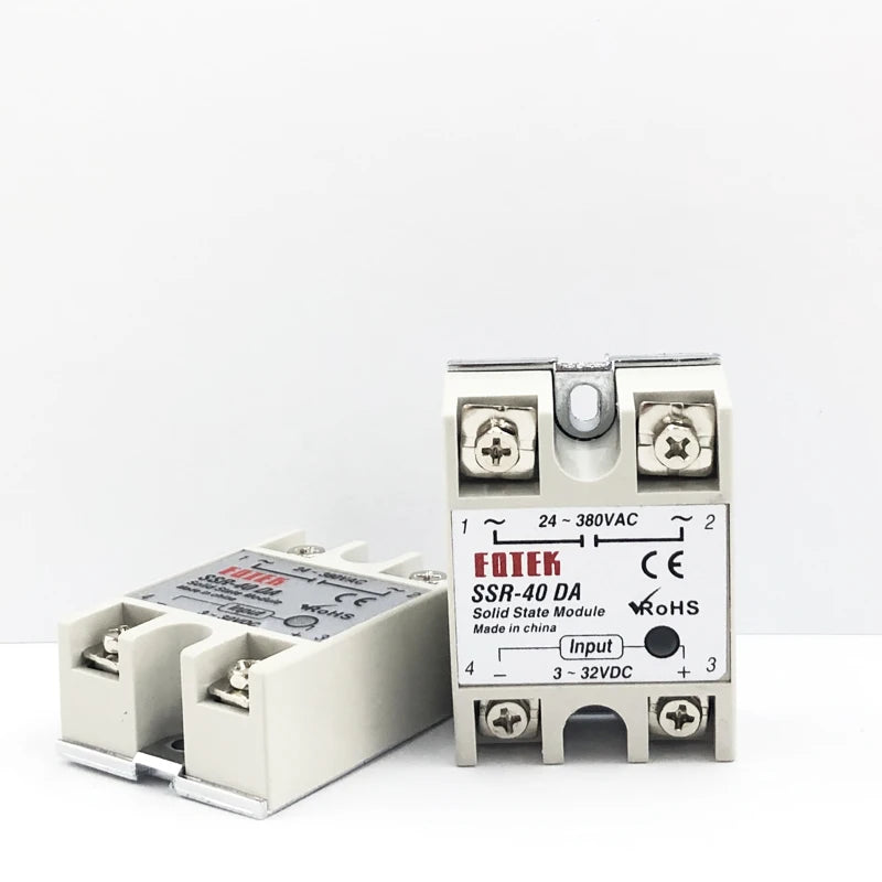 Solid State Relay SSR 10DA 25DA 40DA DC Control AC White Shell Single Qme