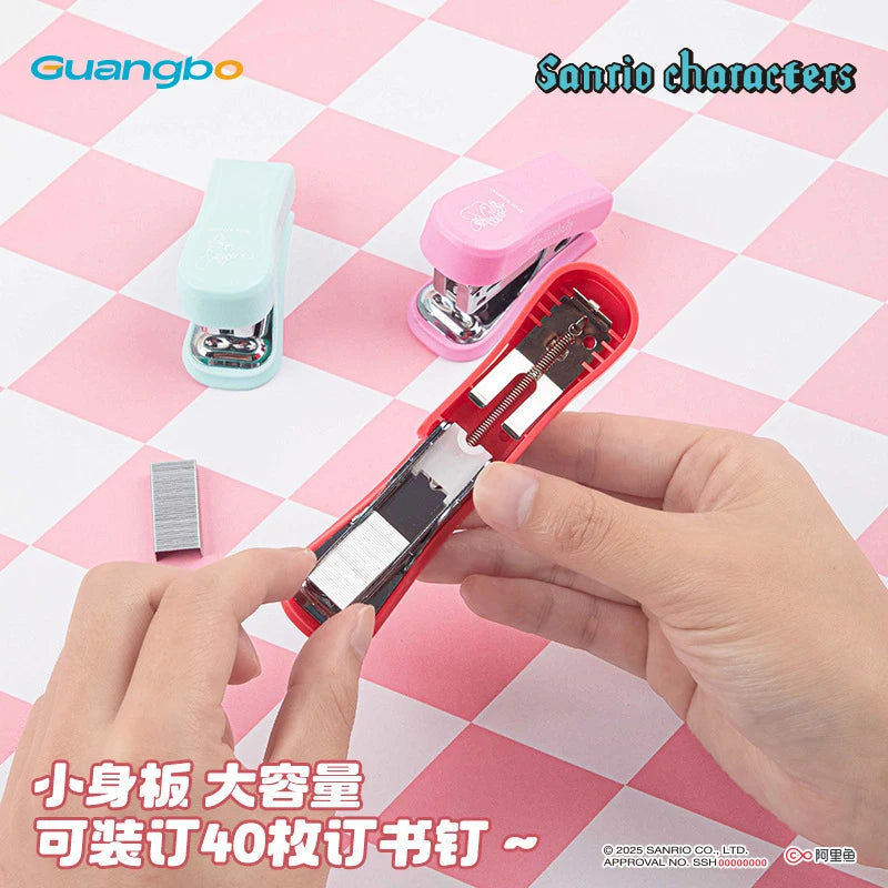 Kuromi Stapler Mini Stapler Cute, Cartoon-Themed, Portable Stapler for Students Qme