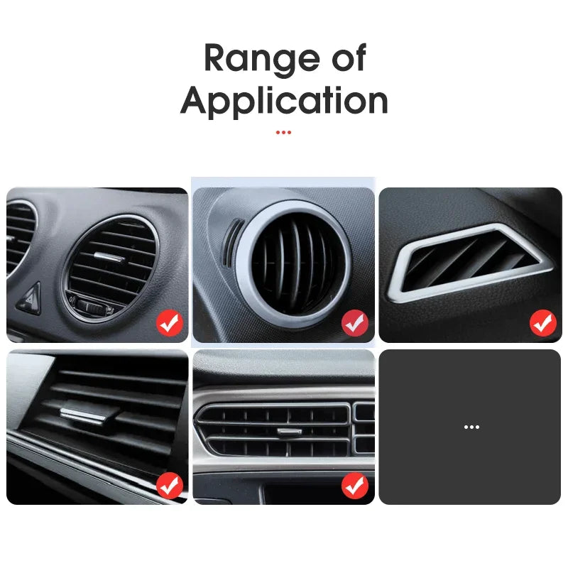 Carsun Car Phone Holder Car Air Outlet Mount Clip Car Accessories Interior Universal Mobile Holder ABS Car Mount Phone Support Qme