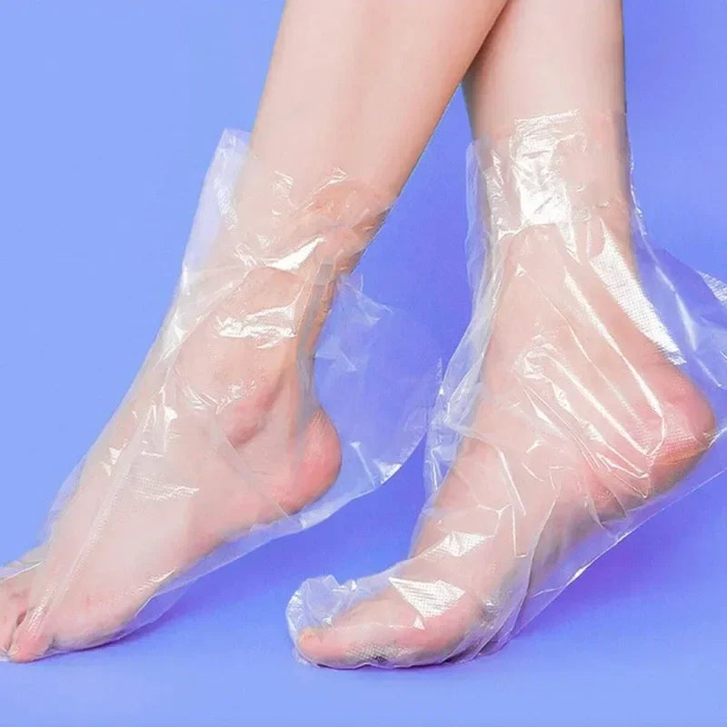500/200/100Pcs Disposable Foot Mask Cover Transparent Foot Mask Waterproof Foot Mask Cover Qme