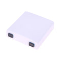 2 Port Terminal Box 86-type ABS Optical Terminal Junction Box White Plastic Fiber Optic Splice Box With Adapters Qme white
