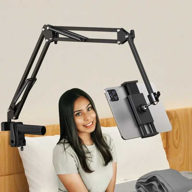 1PCSAdjustable live streaming bedside lazy phone stand suitable for iPad tablets, lying on the bed, desktop support stand Qme