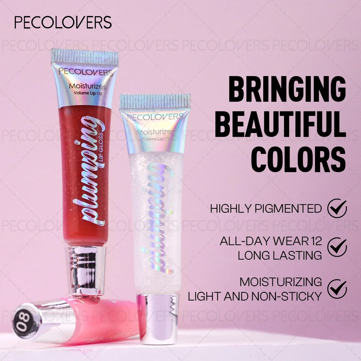 Moisturizing Lip Gloss Shimmer Nourishing Effect Long-lasting Qme