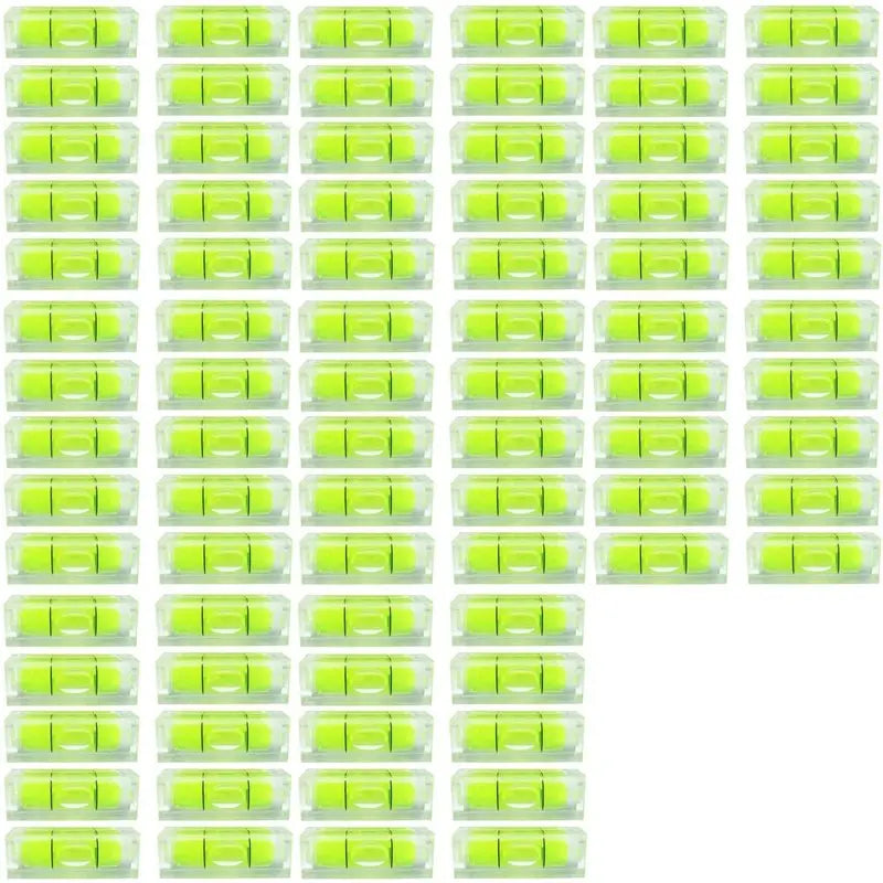 A02F-80Pcs Mini Bubble Spirit Level 10X10x29mm Square Levels For Wall Frames Art Displays Picture Hanging RV Tripod Measuring Qme Red