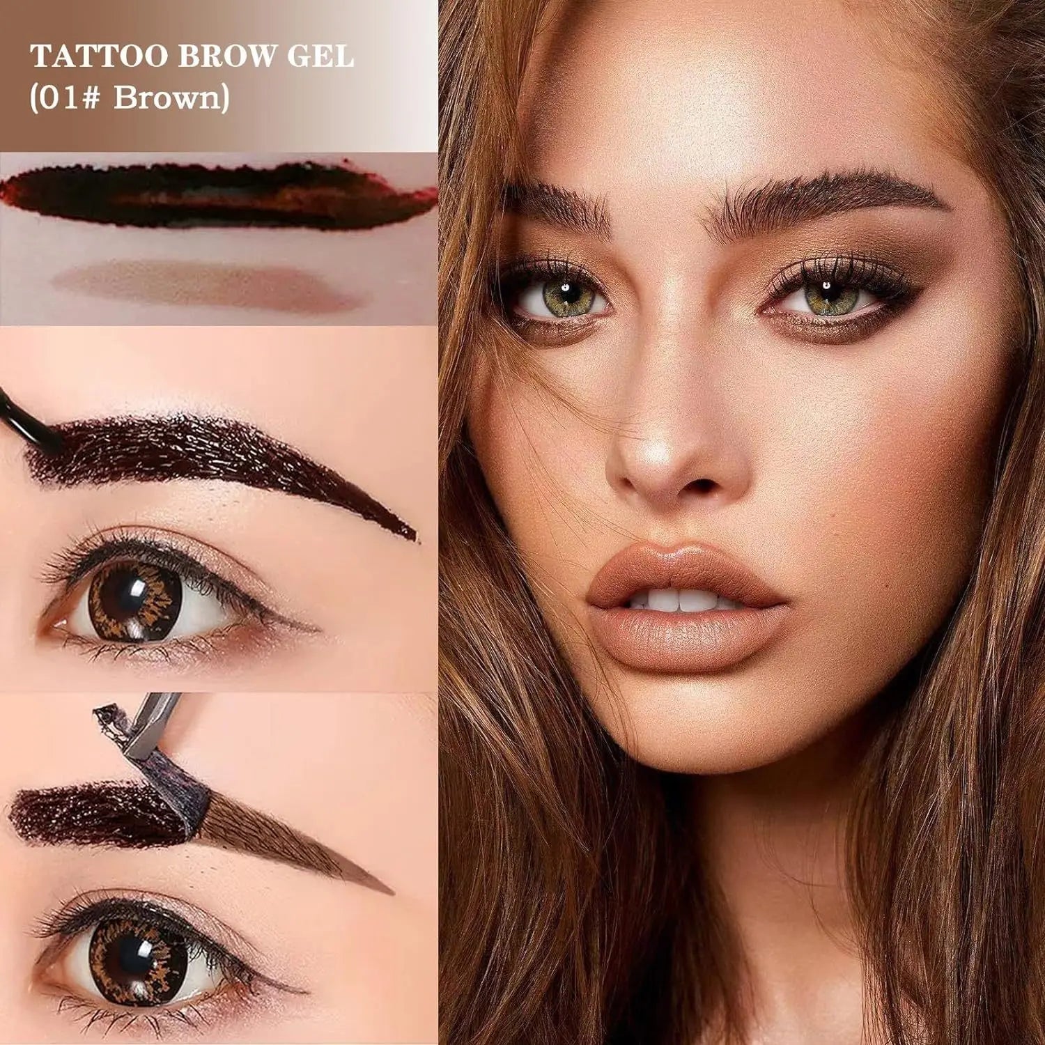 Dyeing Eye Brow Tattoo Tint Peel Off Eyebrow Eyeliner Freckles Dye Cream Waterproof Eyebrow Enhancer Gel Make Up Cosmetic Tool Qme