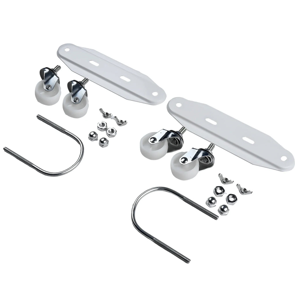 2pcs Oil Ting Pulley Brackets Hydroelectric Radiator Electric Heater Mobile Brackets 360°Degree Directional Wheels Stands Qme