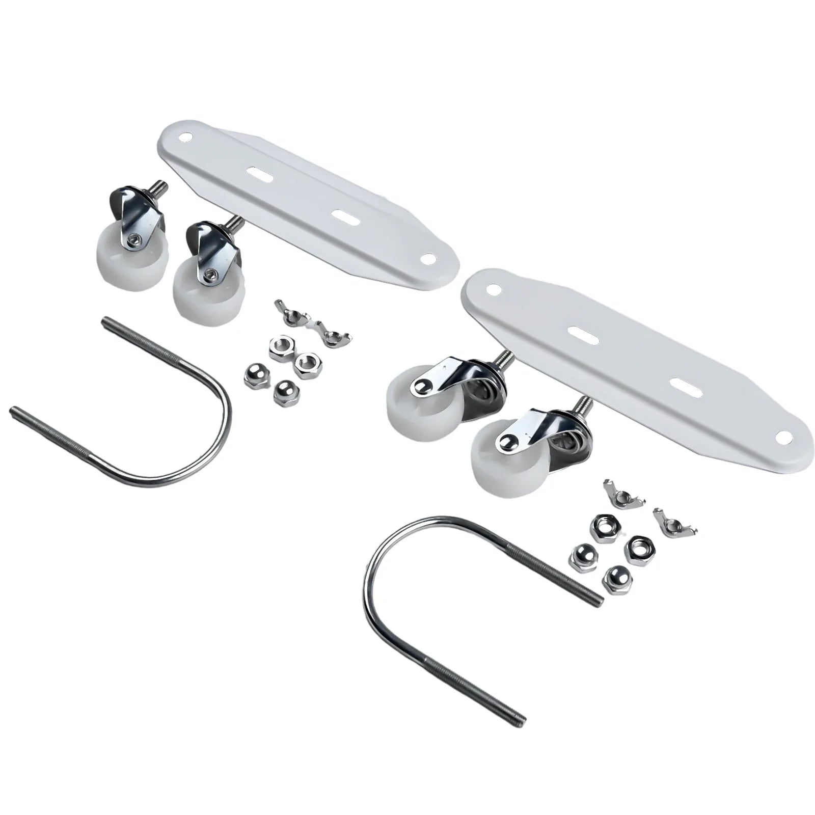 2pcs Oil Ting Pulley Brackets Hydroelectric Radiator Electric Heater Mobile Brackets 360°Degree Directional Wheels Stands Qme