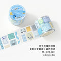 TIANZI Cute Y2K 40mm X 3m Masking Tape Adhesive for Planner Journal DIY Scrapbooking Collage Decor Japanese Stationery Stickers Qme B 40mm X 3m