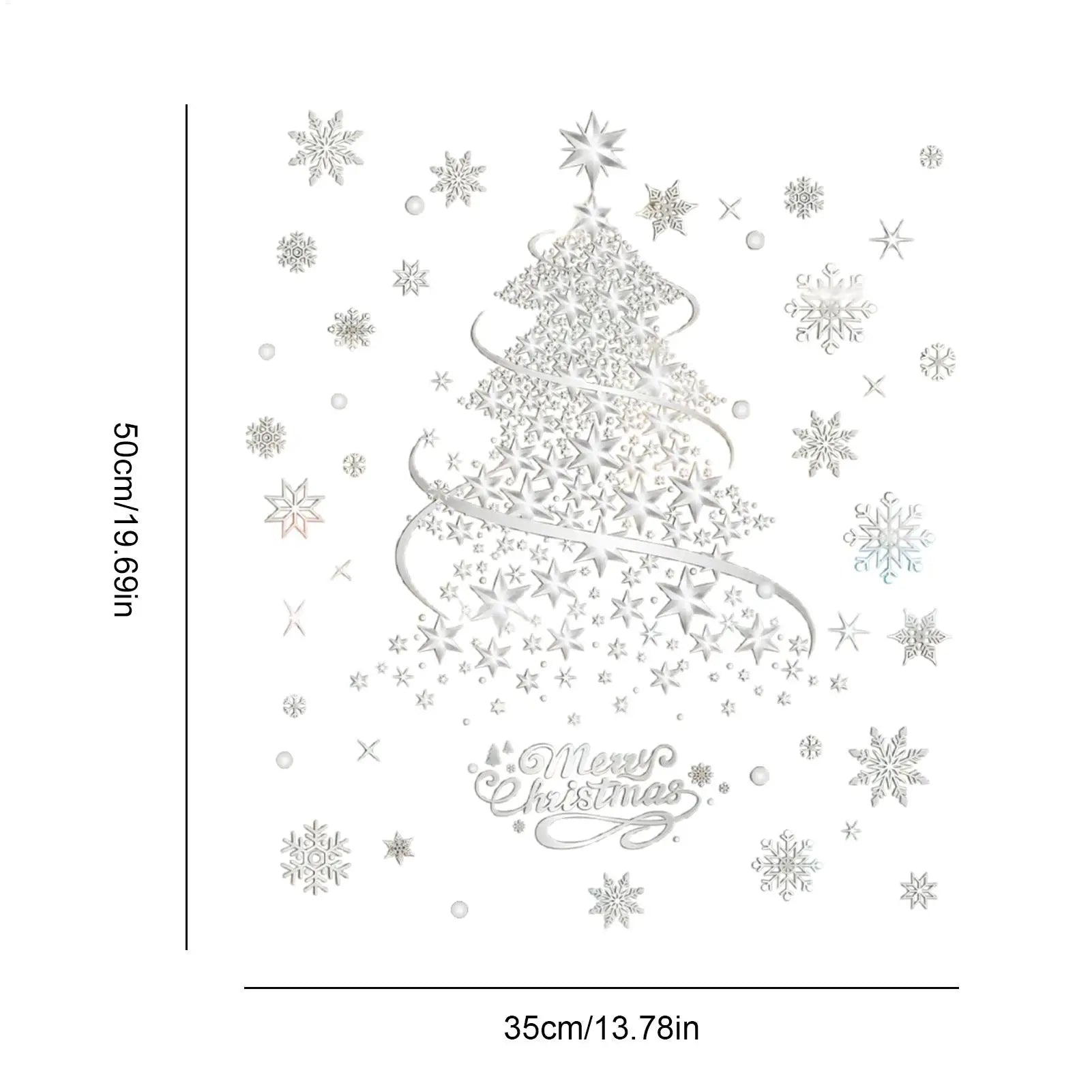 Christmas Window Clings 2 Sheets Decals 13 7 X Static Tree Seasonal Qme