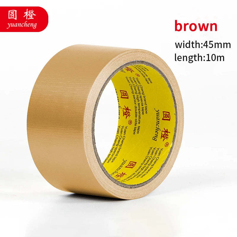 Cinta American Duct Tape Strong Adhesive Fabric Adhesive Tape for Carpet Floor Waterproof Adhesive Tape for Pipe Repair Adhesive Qme brown 20M 30mm