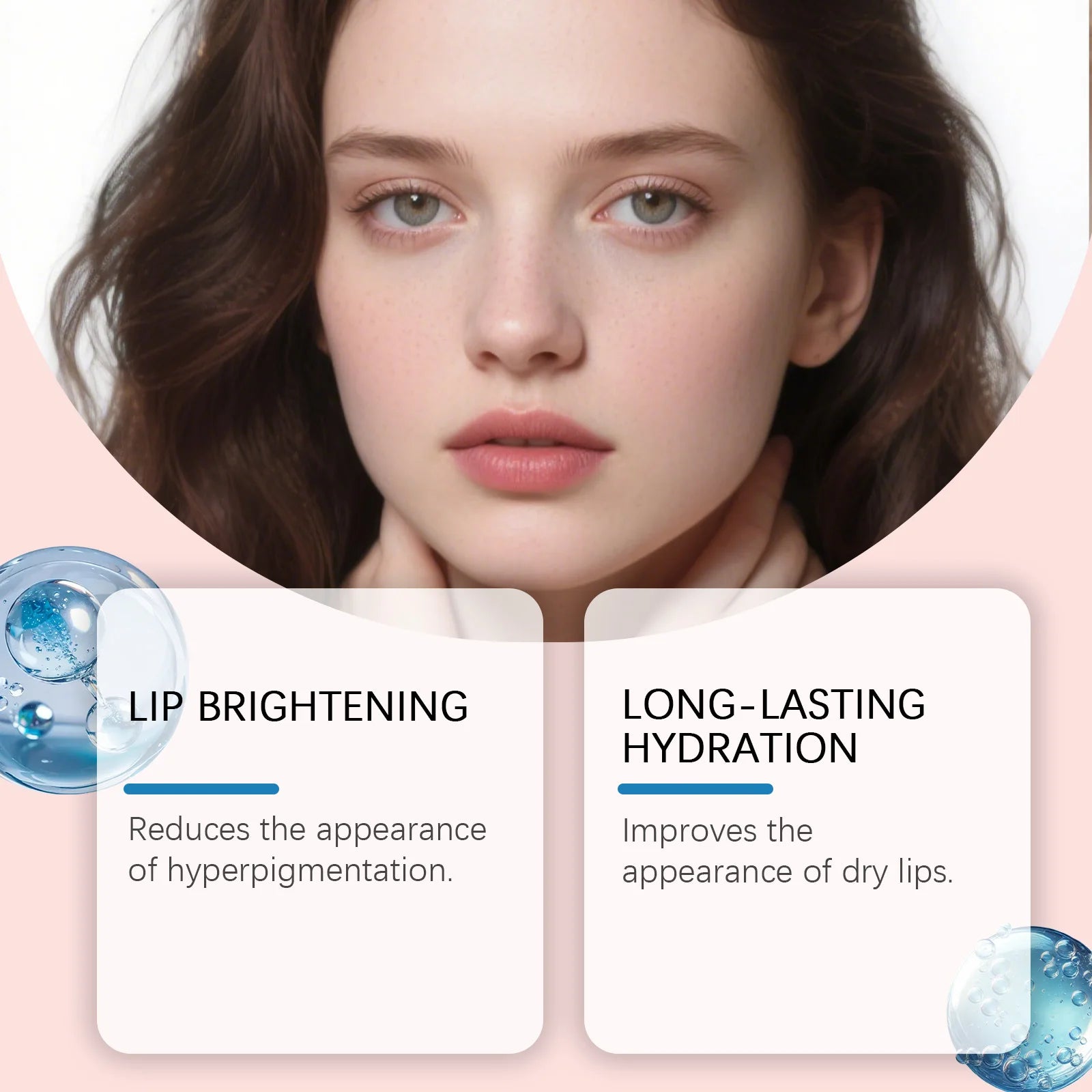 Ceramide Lip Balm Brightening Lips Lighten Lip Melanin Daily Moisturizing & Hydrating Repair Dry Chapped Lips Protection Qme
