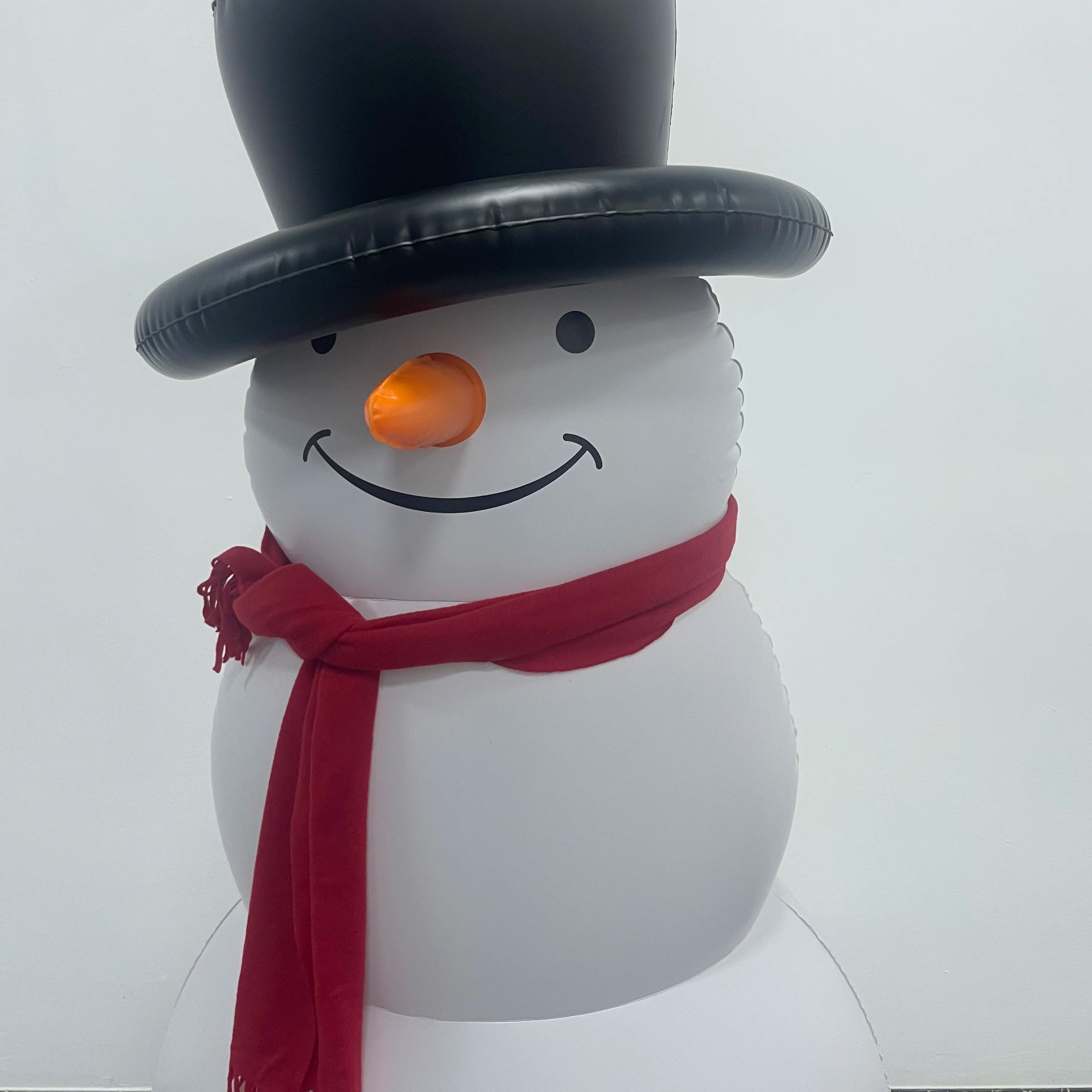 Inflatable PVC Glowing Snowman And Santa Claus Christmas Decorations Outdoor Yard Lighting Air-filled Sturdy Christmas Ornaments Qme