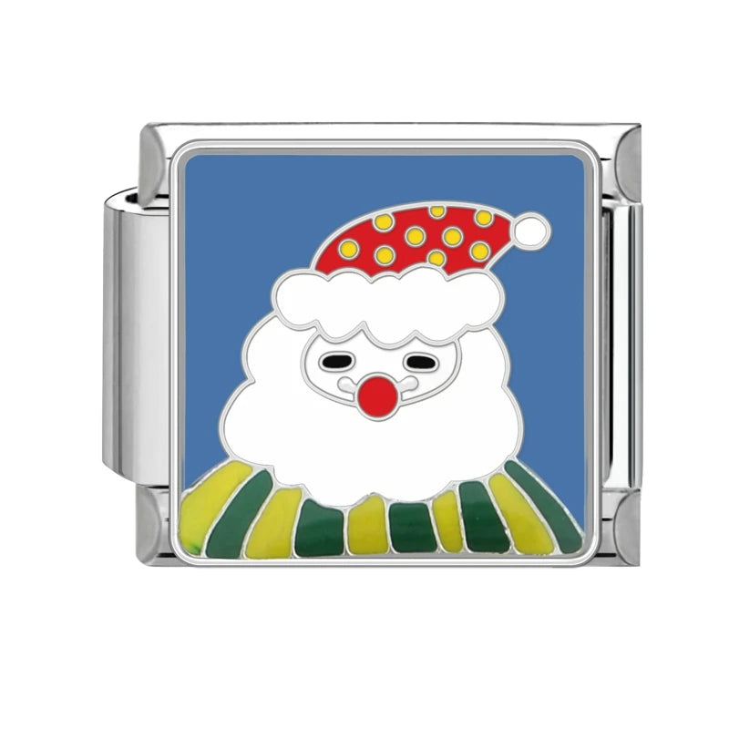 Fashion 2025 Colorful Christmas Socks Snowman Deer Italian Charms Fit