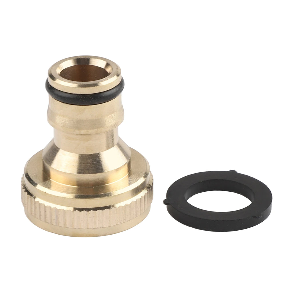 Brass G3 Hose Quick Connector Water Stop Fitting Thread Tap Adaptor Qme