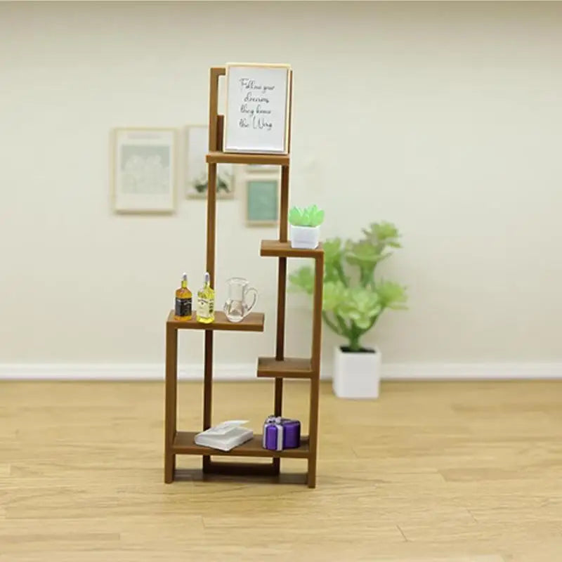 1 12 Mini Display Stand Chinese Storage Rack Model Doll House Qme