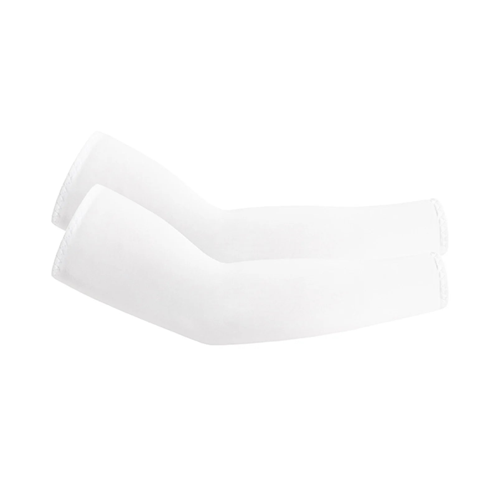 Lightweight Summer Sun-protective Sleeves for Outdoor Sports Cycling Hiking Solid Color Breathable Ice Sleeves Fishing Sleeves Qme White One Size