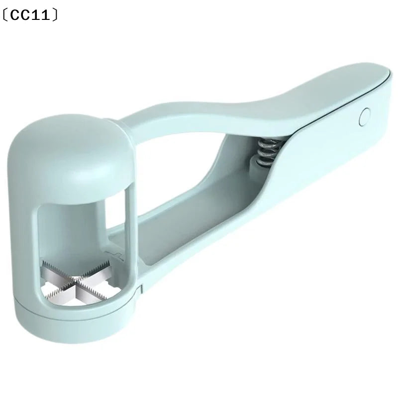 Fruit Slicer Press Stainless Steel Blade Grape Cherry Strawberry Qme