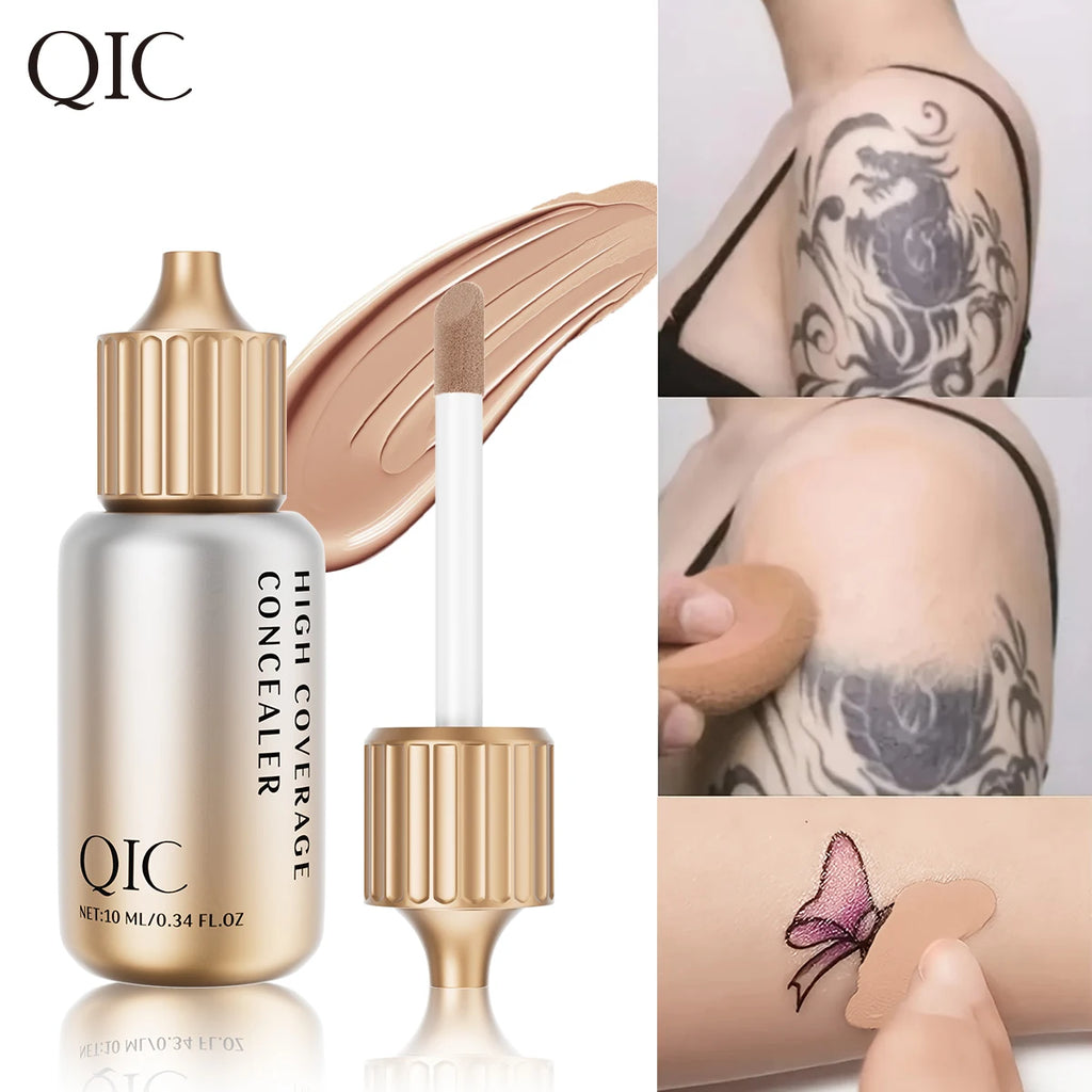 QIC Liquid Concealer Matte High Coverage Waterproof Oil Control Moisturizing Long Lasting Concealer Professional Face Makeup Qme