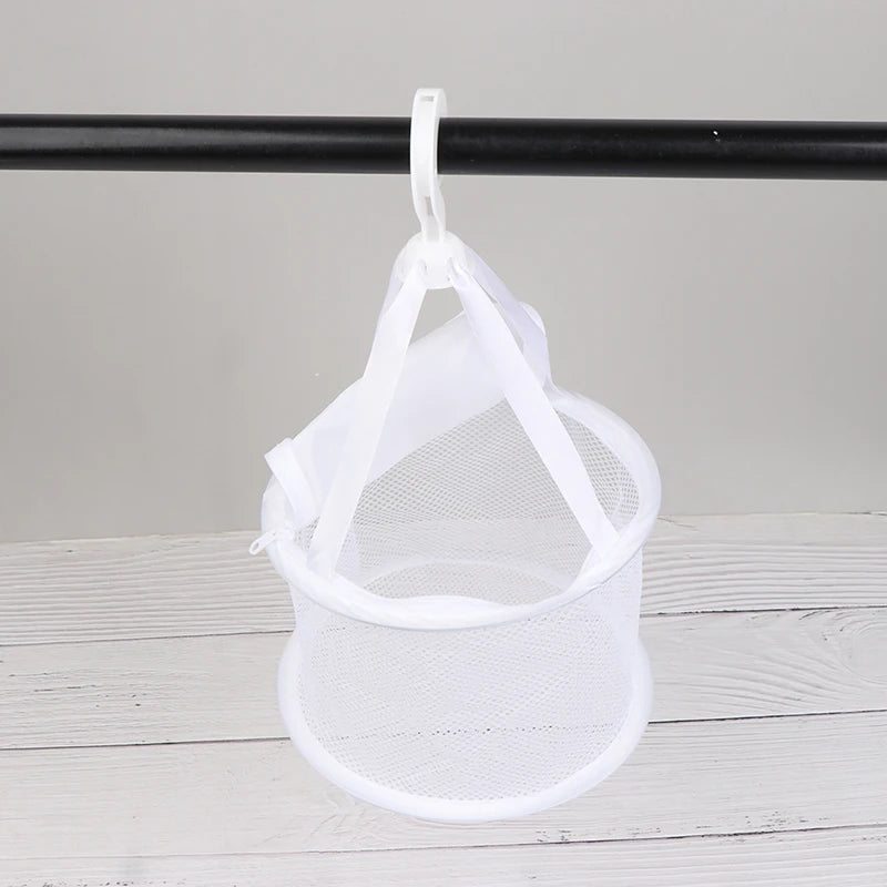 Drying Net Basket Mesh Pocket Hanging Rack Powder Puff Makeup Sponge Qme