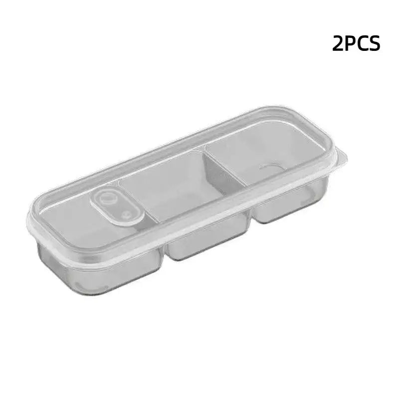 2 3-Compartment Refrigerated Storage Refrigerator Box Packed Meal Qme A