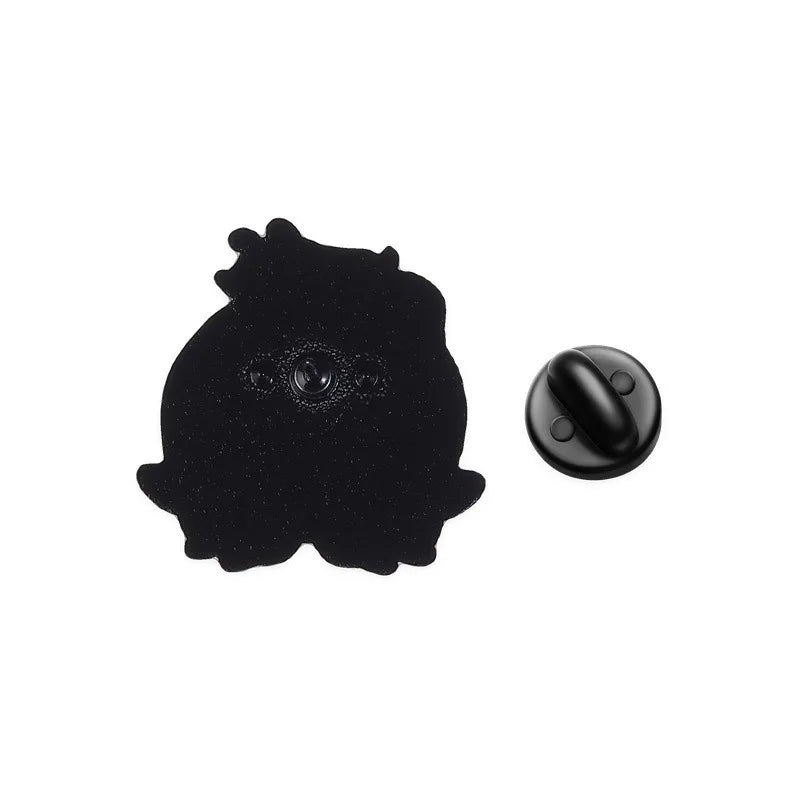 Exquisite Cute Blue Little Monster Enamel Lapel Pin Cartoon Badge For Backpack Hat Clothes Decor Birthday Holiday Surprise Gifts Qme