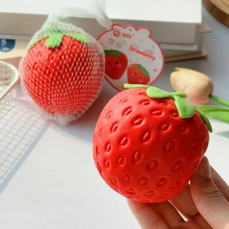 Slow Rising Soft Giant Strawberry Fidget Toy Non-toxic Squeeze Adults Qme