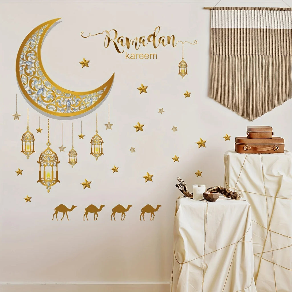 Living Room Bedroom Crescent Star Lamp Background Decoration Wall Qme