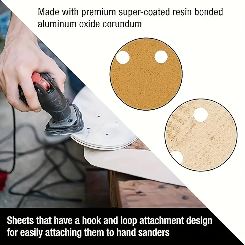 20-Piece triangular oscillating sandpaper with hooks and loops 6 holes 60-320 thickness detail grinding wheel for wood polishing Qme