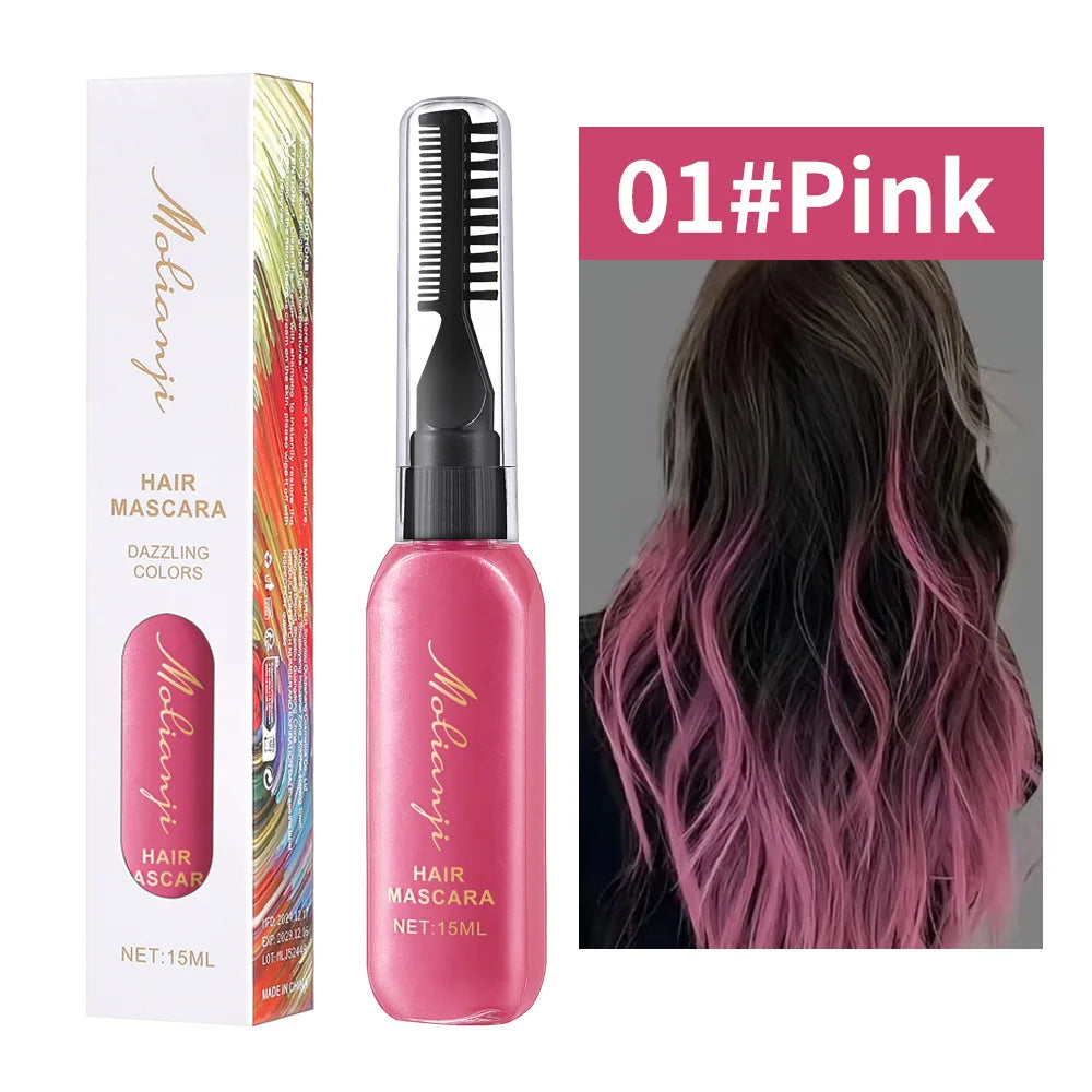 Multi Colored Hair Dye Long-lasting Fixing Suitable Eyelashes Qme 01 Pink
