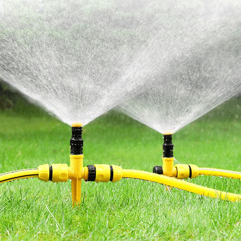 ^Garden Sprinkler Nozzle 360° Rotation Irrigation Watering System Automatic Agriculture Lawn Farm Plant Watering Sprinkler Qme