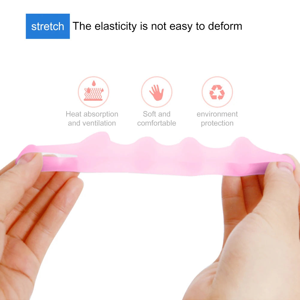 2 Soft Reusable Elastic Toe Separator Comfort Foot Spacer Pad Adult Qme