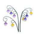 9Pieces Raindrop Resin Flower Stakes Patio Lawn Backyard Garden D0LD Qme CN