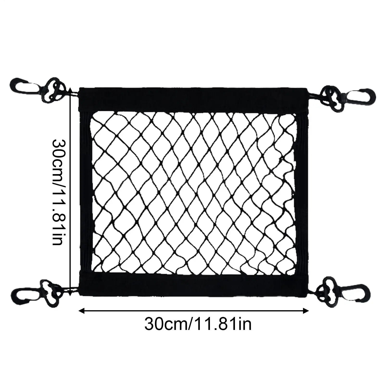 Cargo Net For Motorcycle High Elastic Polyester BungeeNet With 4 Hooks 360 Degree Rotatable Easy Installation Motorcycle Net Qme