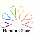 2/3pcs Colorful Mini Circular Scissors, Adaptive Design, Left and Right Support, Easy to Open Squeeze Handle, Meet Special Needs Qme Random color- 2pcs