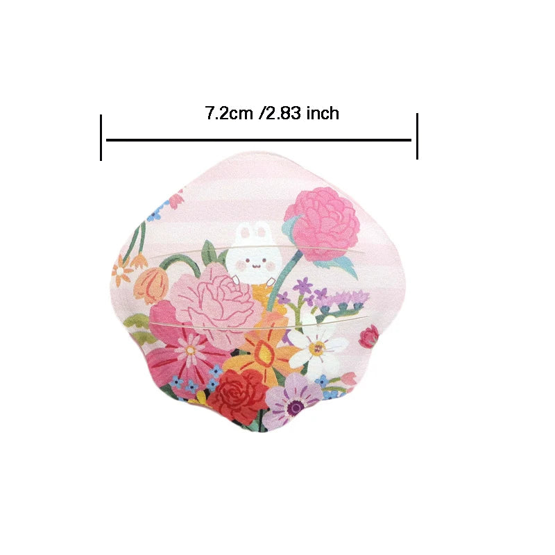 1 3 Cute Rabbit Shell Marshmallow Air Cushion Powder Puff Thick Qme