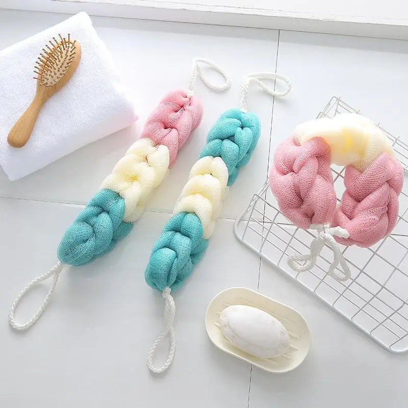 Colour Block Bath Balls Bath Strips Bath Towels Adult Back Rubbing Bath Towels Mud Rubbing Bath Towels Foam Mesh Qme