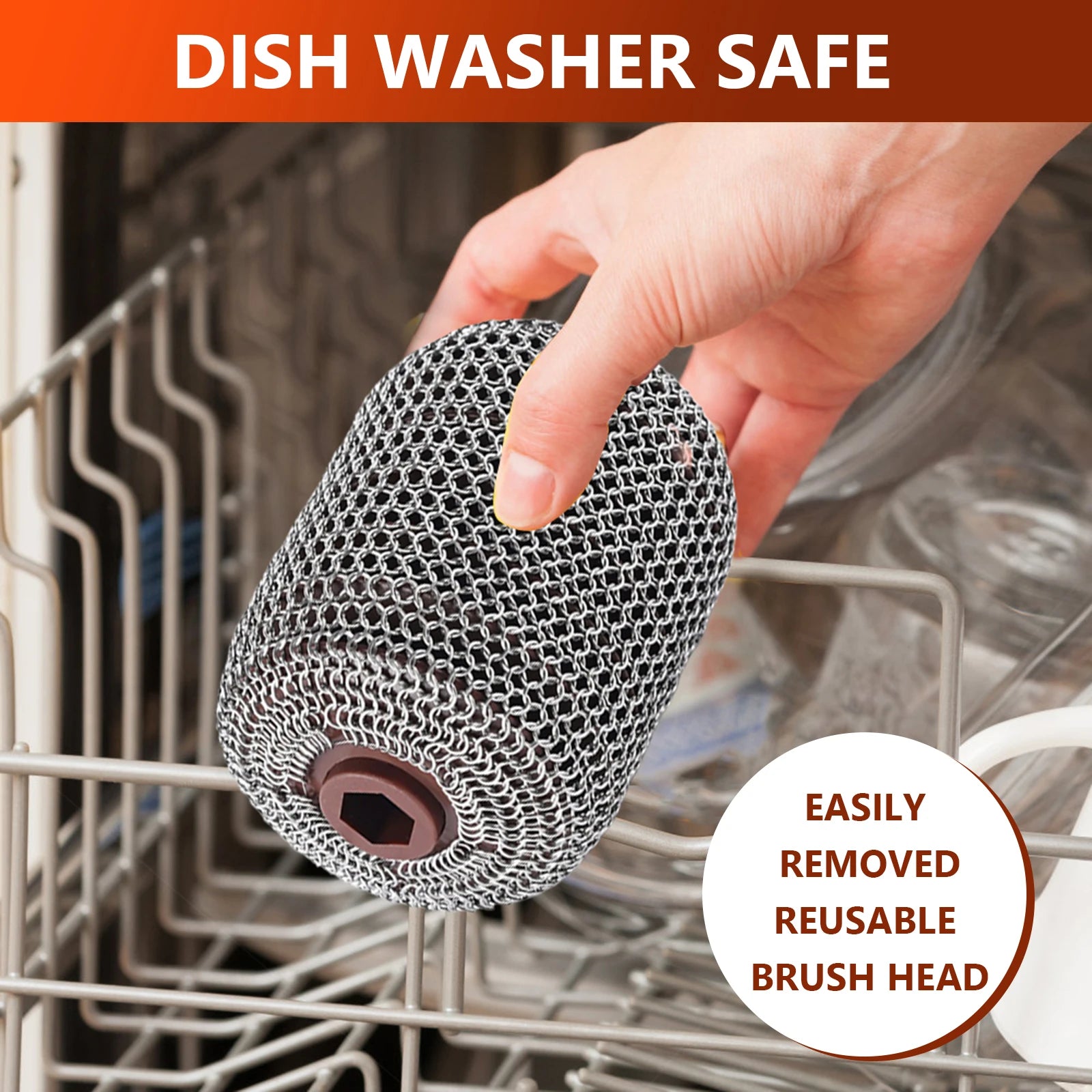Bristle-Free Rotating Grill Brush Rechargeable Stainless Steel Grill Brush 350 RPM Rotating Dishwasher Brush Outdoor BBQ Tools Qme