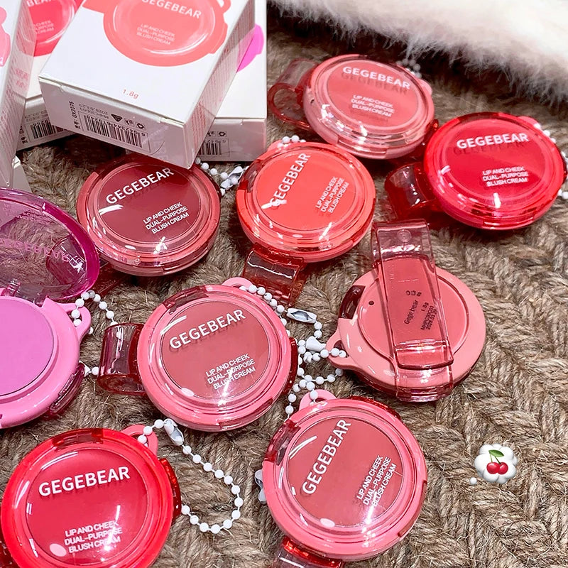 Gege Bear Multi-use Matte Blush Cream Dual Purpose Lip Cheek Tint Qme